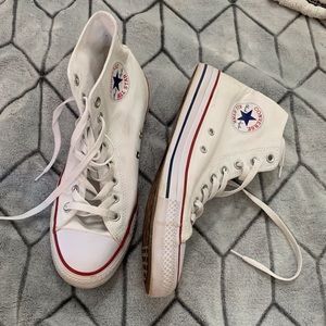 CONVERSE White All Star High Tops *Size 10*